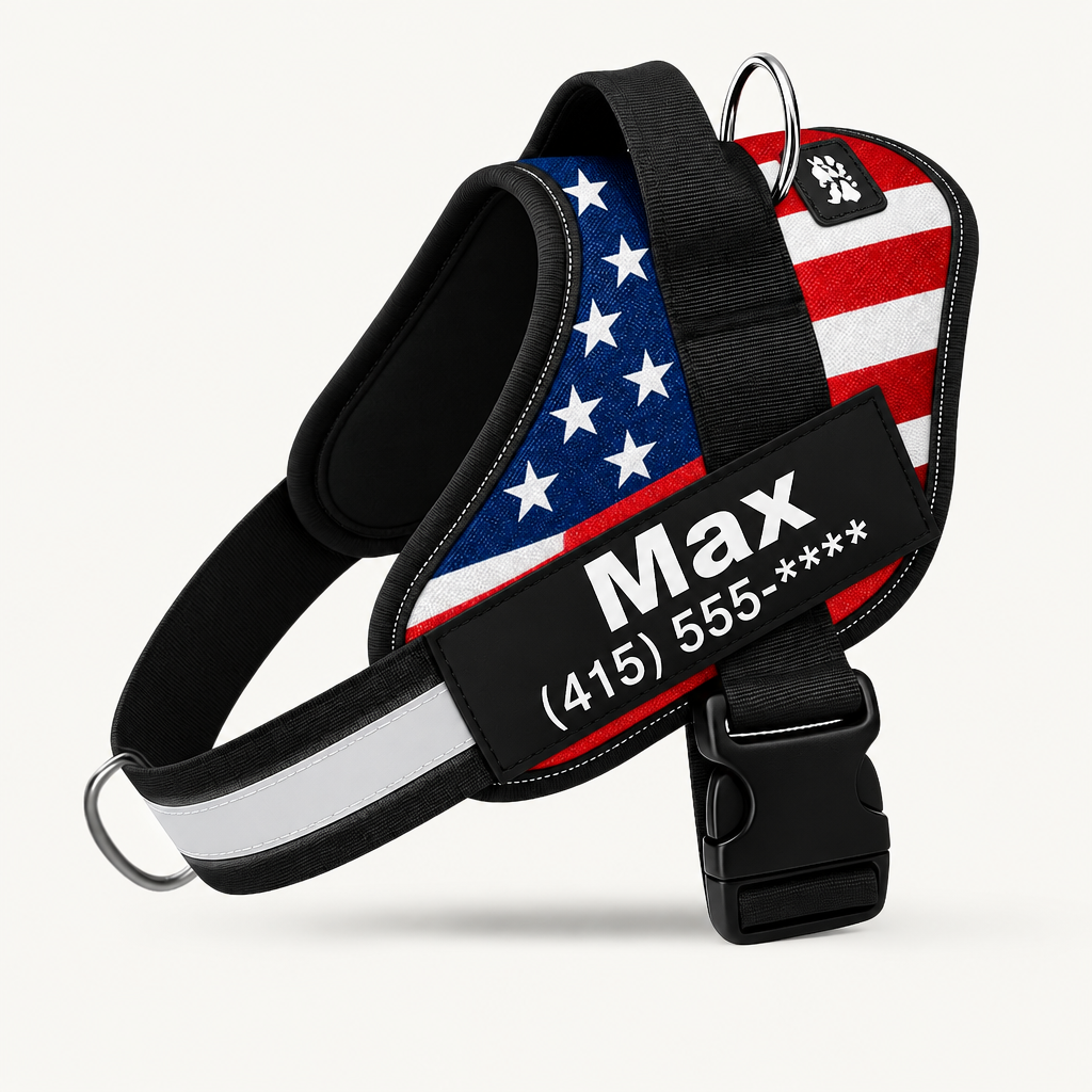 PawForge Powerharness in USA Flag