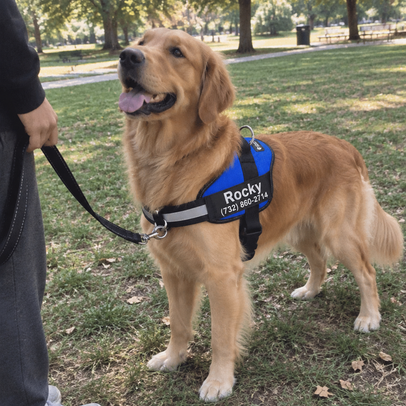 Golden Retriever in the PawForge harness